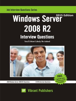 cover image of Windows Server 2008 R2 Interview Questions You'll Most Likely Be Asked